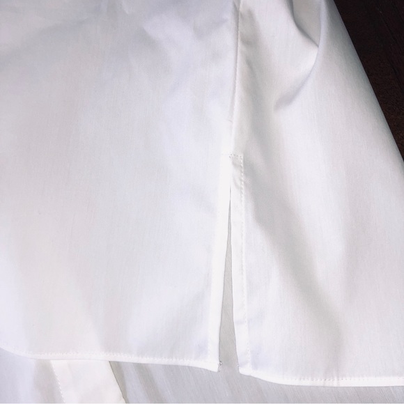 Worth Collection White Dolman Sleeve Blouse With Ruffled Back New Size L - Picture 13 of 14